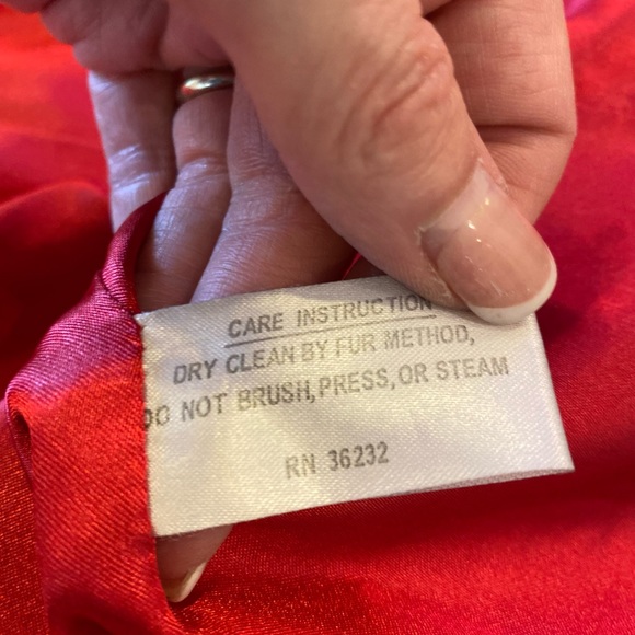 Gallery Womens Coat M Black Faux Persian Lamb Large Notch Collar - Picture 14 of 15